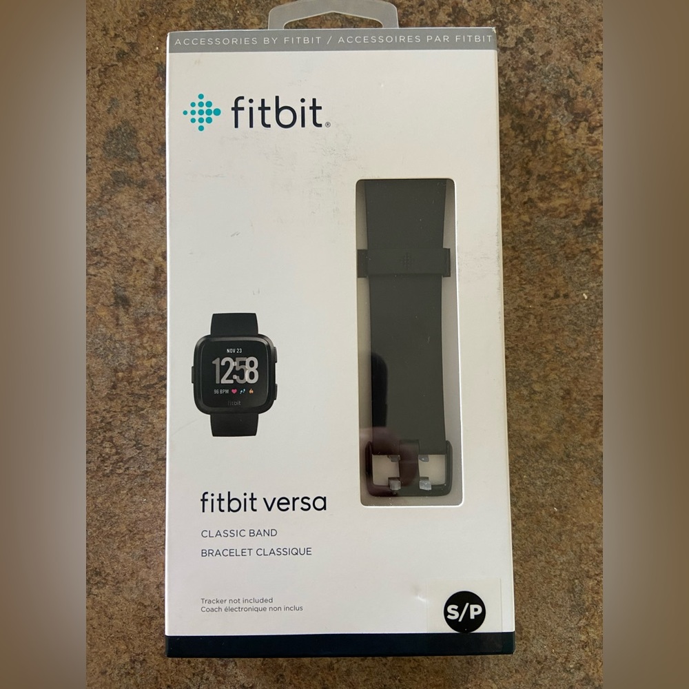 FitBit Versa Classic Band (New In Box!!) Size S/P Black